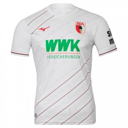 Virallinen pelipaita FC Augsburg Koti 2024-25 Lyhythihainen - Miesten Virallinen pelipaita FC Augsburg Koti 2024-25 Lyhythihainen - Miesten